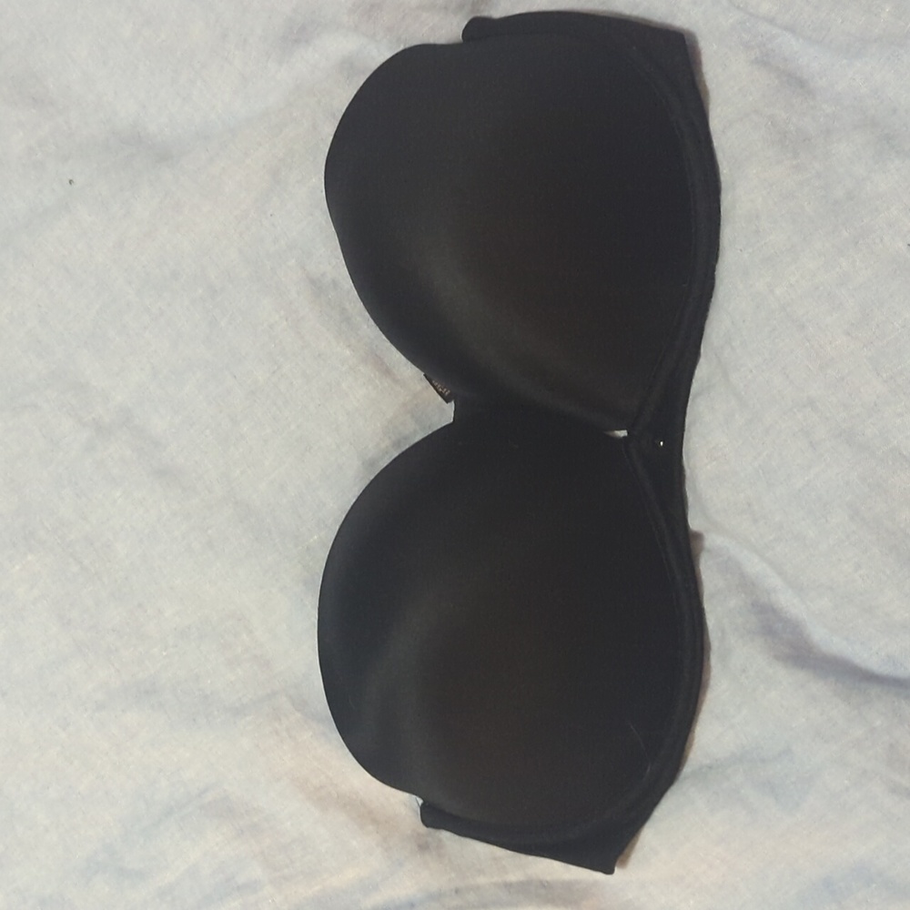 Victoria's Secret Black Strapless Bra Size 36DD